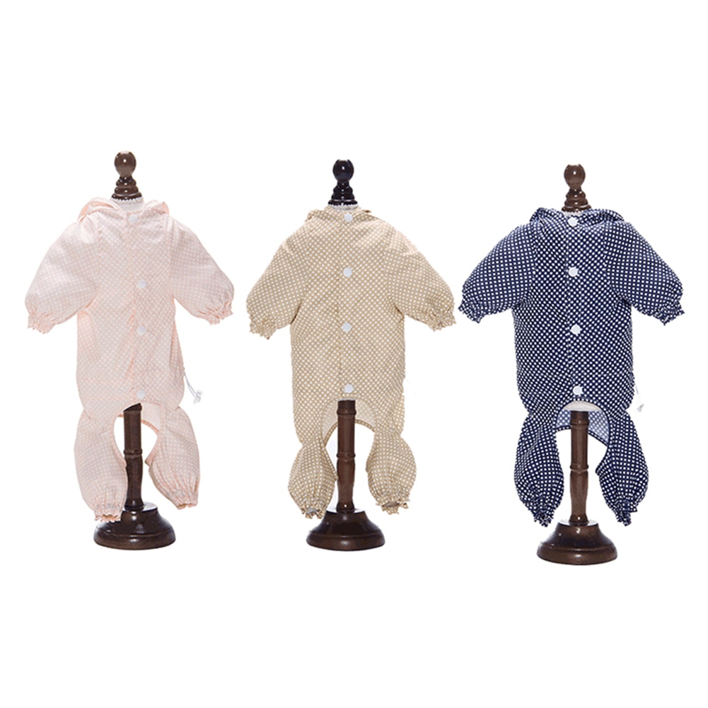 1pc 4 Größen Polyester Einstellbare Haustier Hund Regenmantel Wasserdicht Atmungsaktiv Regenbekleidung Hoodie Jacke Bekleidung Kleidung