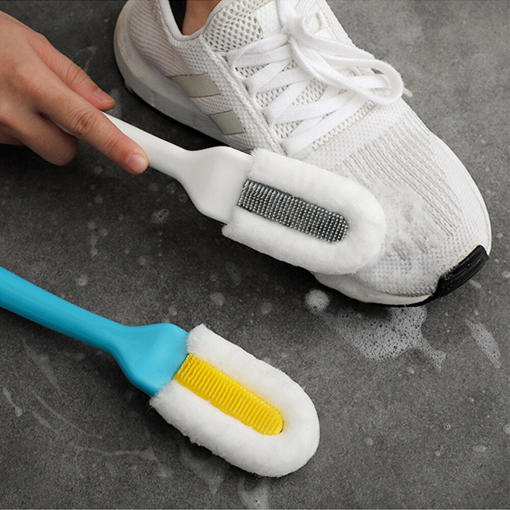 1Pcs Schoen Borstel Multifunctionele Wasborstel Schoenen Cleaner Huishoudelijke Lange Handvat Zachte Borstel Keuken Badkamer Gereedschap