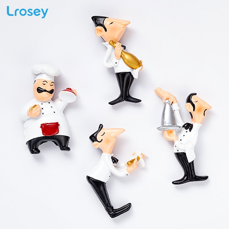 Chef Fridge Magnet Home Decoration Accessories magnetic kitchen decoration Tourist souvenir Resin Refrigerator Magnets