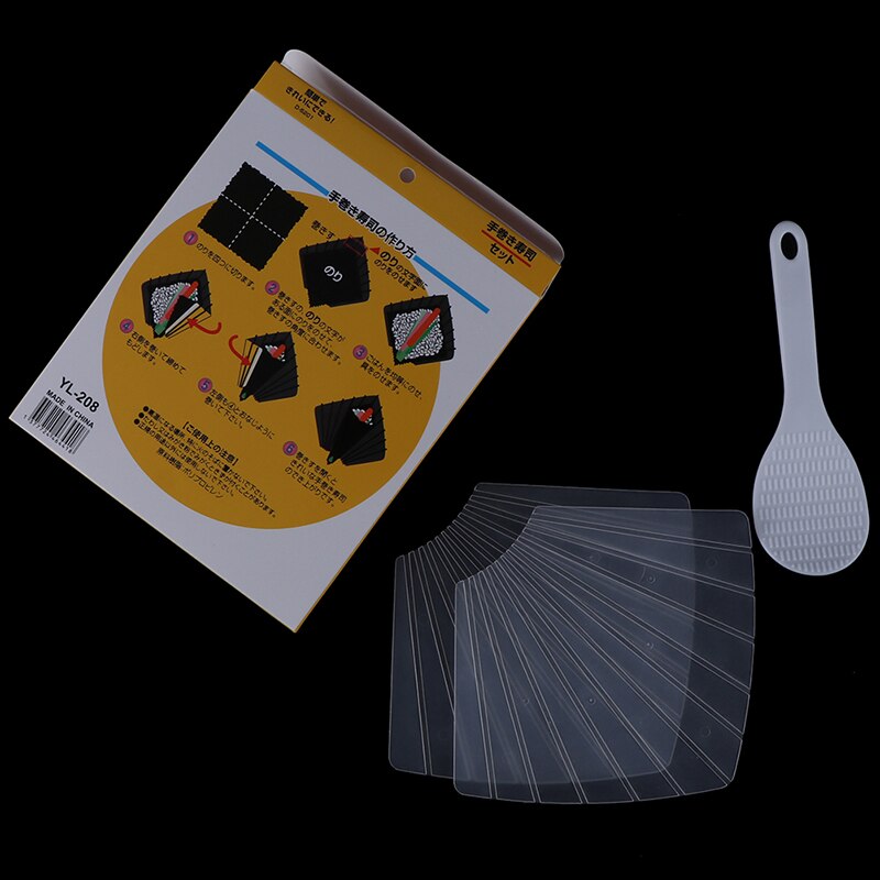 3pcs/set Sushi Tools Two Hand Roll Temaki Sushi Molds Moulds DIY Sushi Maker Rice Ball Maker With Rice Paddle