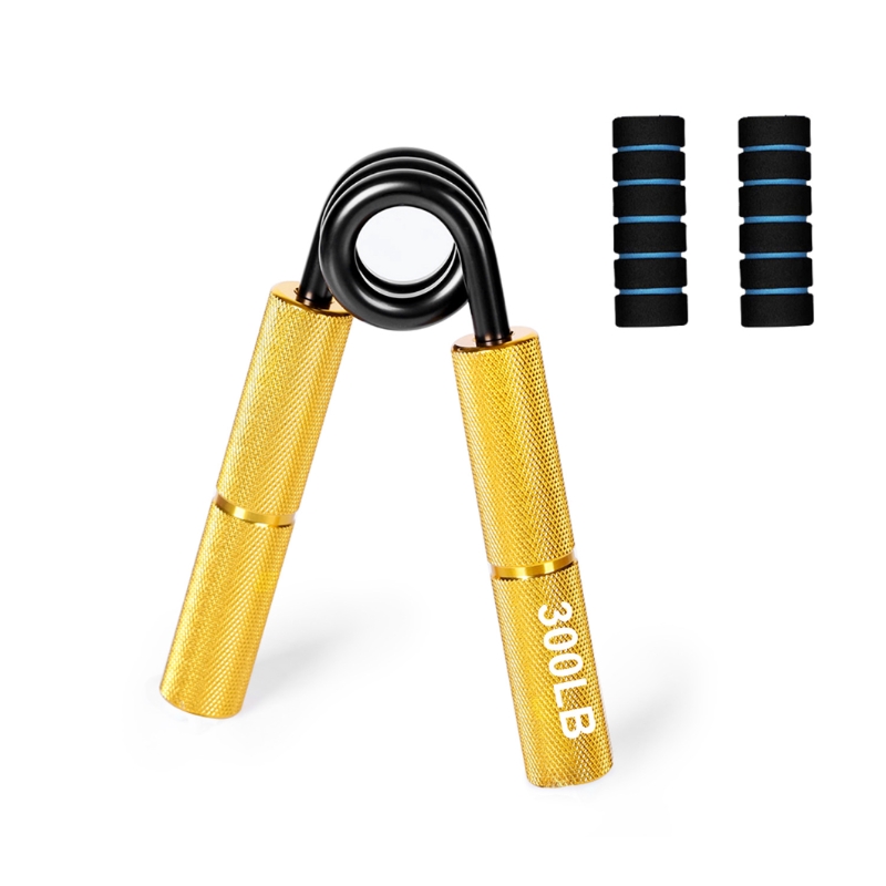 50LB-300LB Metal Hand Gripper Strengthener Finger Exerciser Grip Strength Muscle Arms Trainer Recovery Wrist Gym Equipment