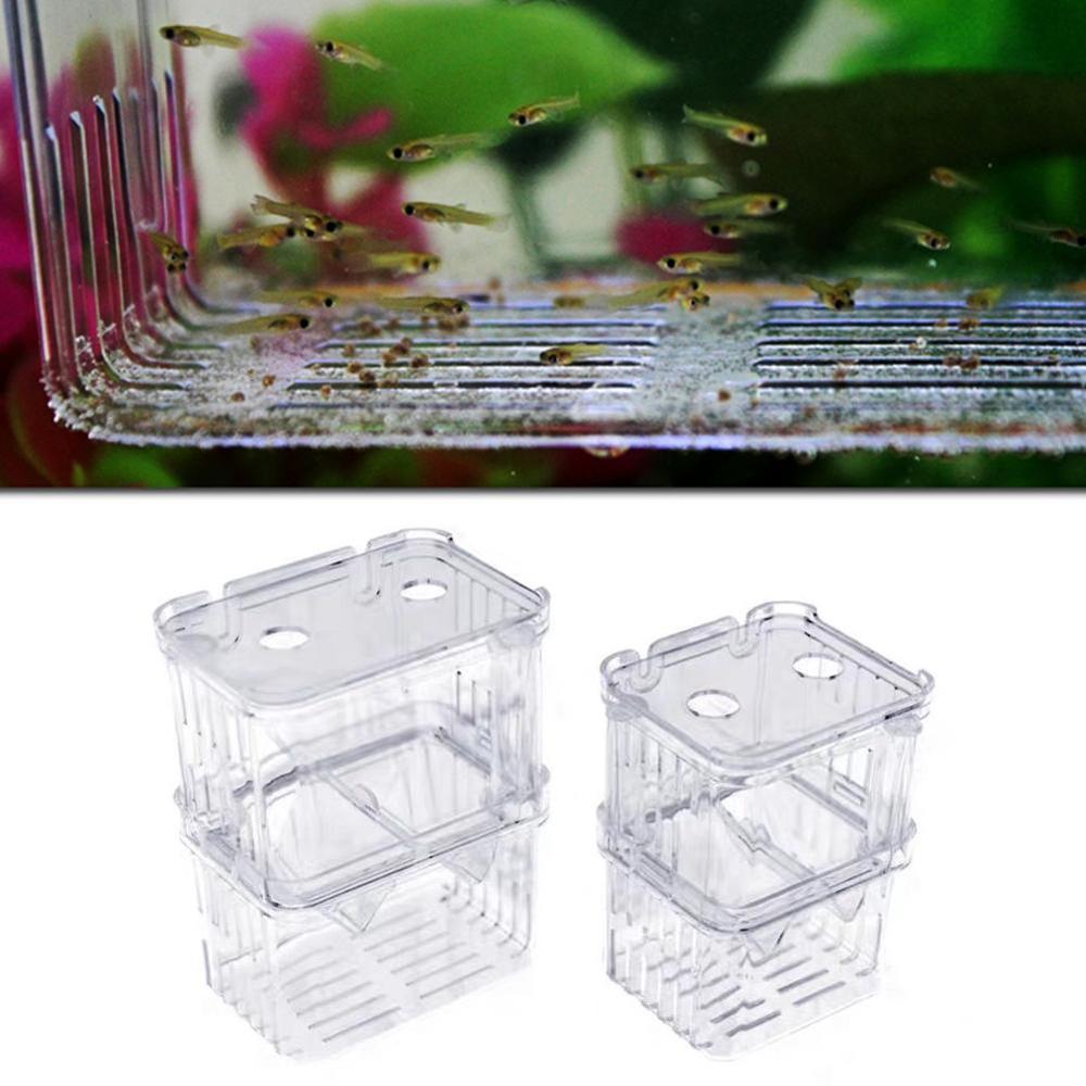 Large Acrylic Fish Breeding Box Aquarium Breeder Box S/L Aquarium Isolation Double Guppies Incubator Pet Supplies Hatching