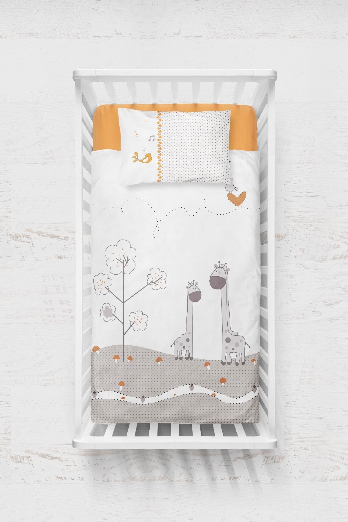 Girls Boys Baby Puerta Giraffe Organic Baby bed Set 100 Cotton Room