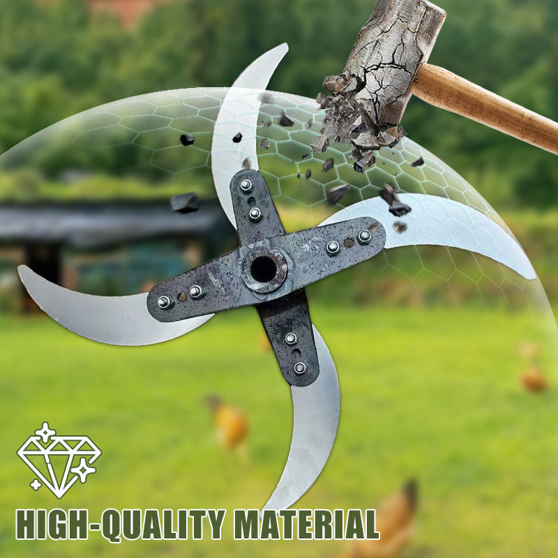 Household Farming Grass Shredder Knife Blades,Manual Chaff Cutter Blades Home Feed 12mm Inner Hole Adjustable Thickness Blades