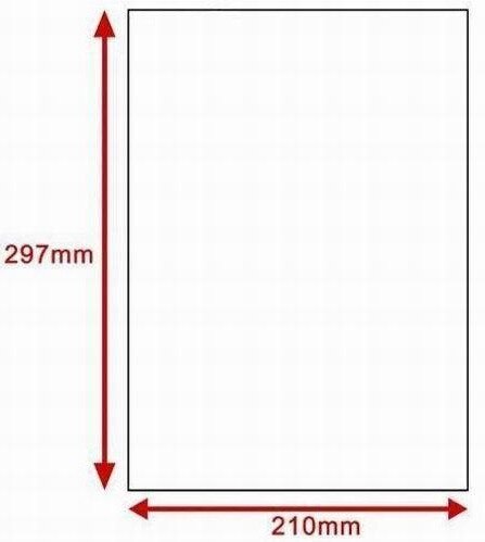 25 sheets A4 Self adhesive blank clear plastic PVC label sticker transparent PVC lamination film