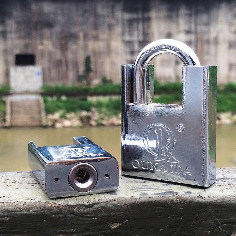 Door padlock, anti-theft padlock, open padlock anti-theft combination lock door locks key lock box