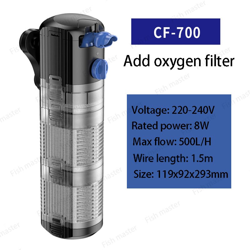 Fish tank aquarium filter barrel box suction automatic gold fish tank circulation feces collection and separation water: CF-700