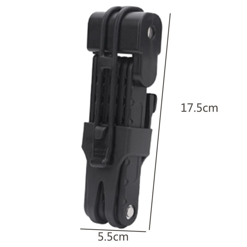 Folding Bicycle Lock Steel Portable Bike Lock Security Cable Locks Anti-Theft Combination Mountain Bike Riding Tools Lock