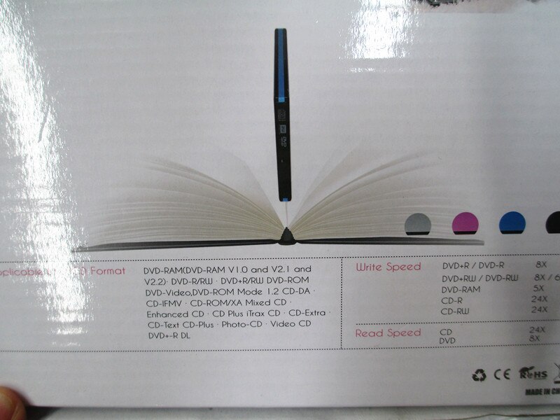 USB 3.0 super slim SATA 12.7mm blu-ray DVD CD Drive USB externe behuizing Behuizing