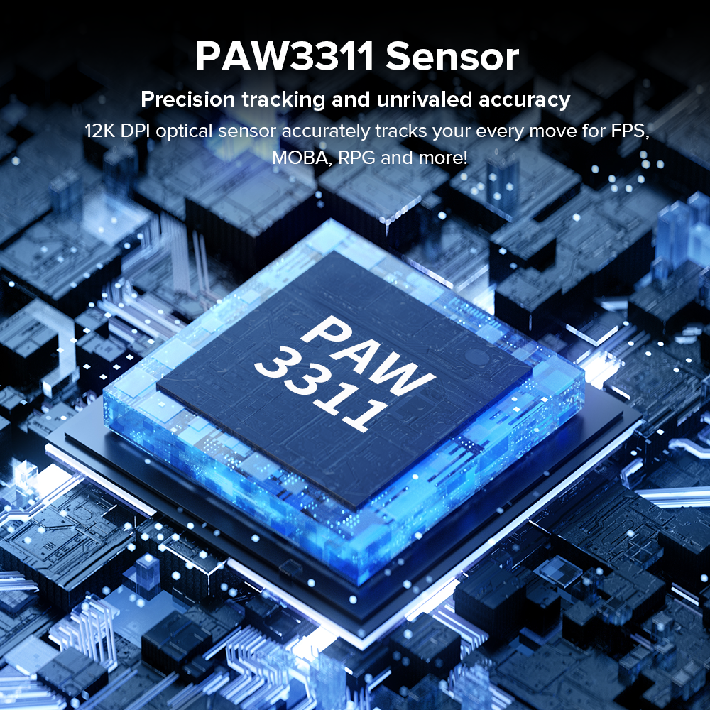 Delux M900 Draadloze Gaming Muis Ergonomische PAW3311 63g Magnetische RGB Opladen Dock voor Rechts Grote Hand PC Gamer