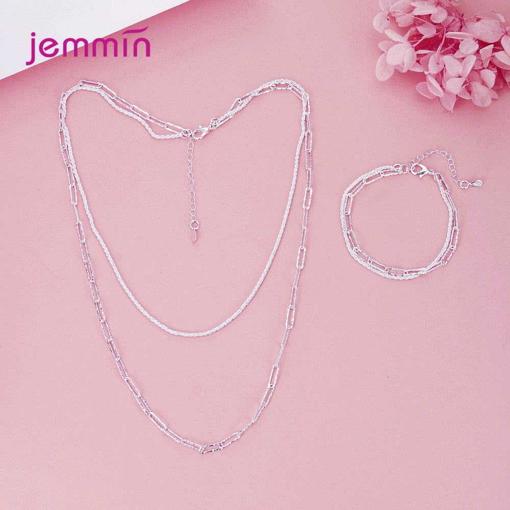 Moda Damska Biżuteria Srebrna Próby 925 Komplety Ślubne Zaręczynowe Akcesoria Prezenty Wysokiej Jakości Delikatna Biżuteria Prezent