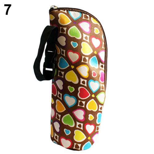Bolsa térmica de alimentación para biberones de leche para bebé, calentador para cochecito colgante, bolso aislante para mamás, funda para botella de agua, funda para funda: 7
