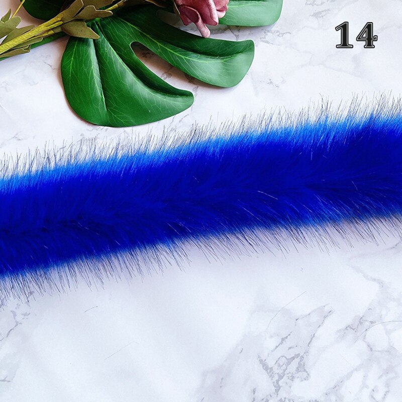 Faux Vos Bont Lint Tapes Furry Trim Trimmen Voor Trui Jas Kap Hoed Schoenen Diy Pluizige Kledingstuk Materialen: 14