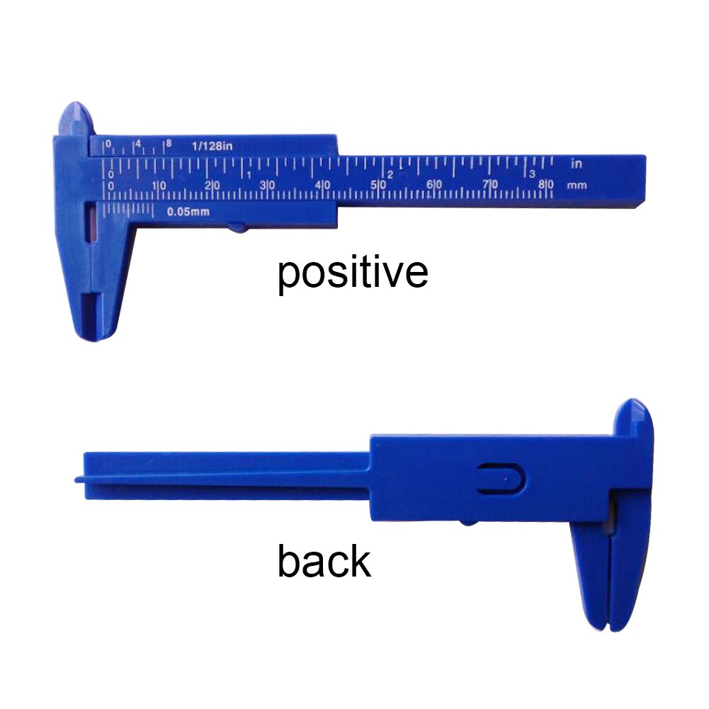 0-80MM Diameter Carpentry Mini Measuring Tool Ruler Portable Vernier Caliper Double Scale Gauge Sliding Student Office Depth