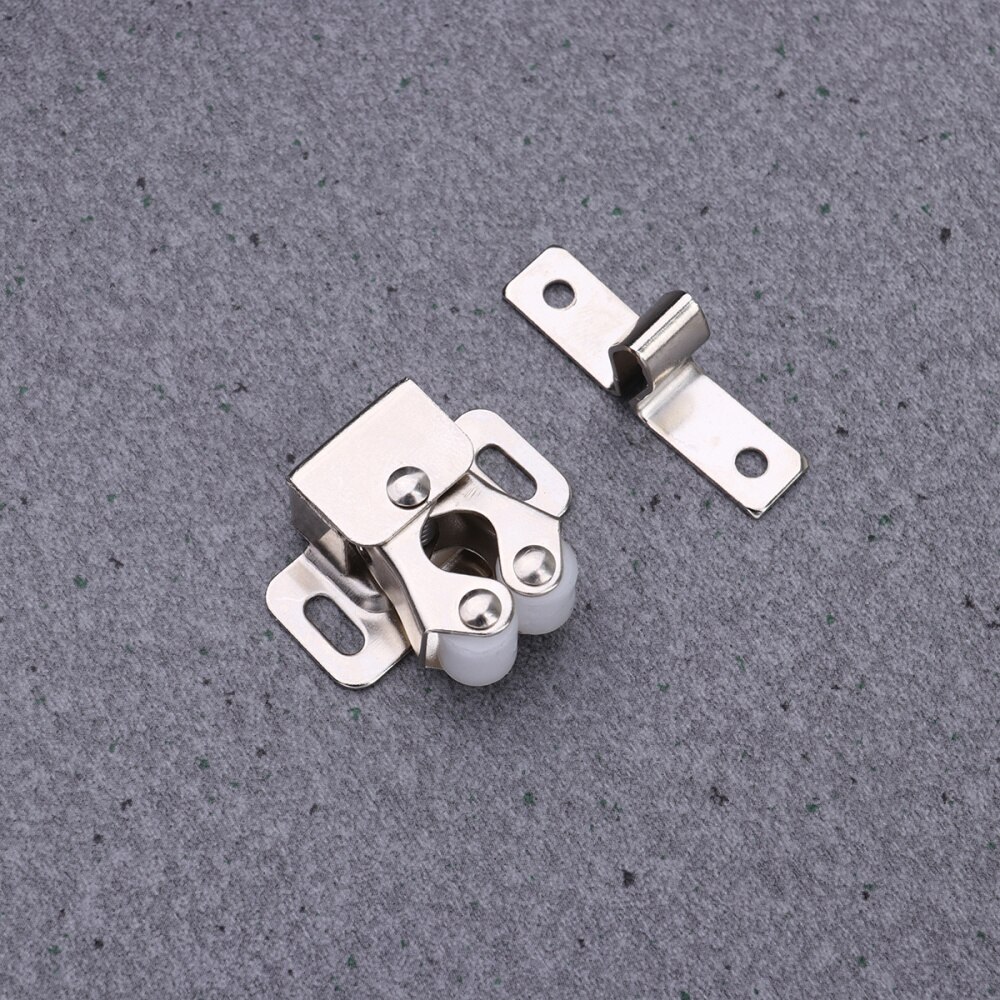 20Pcs Catch Door Toggle Clip Closet Catch Catcher Door Latches Door Beads White: Silver
