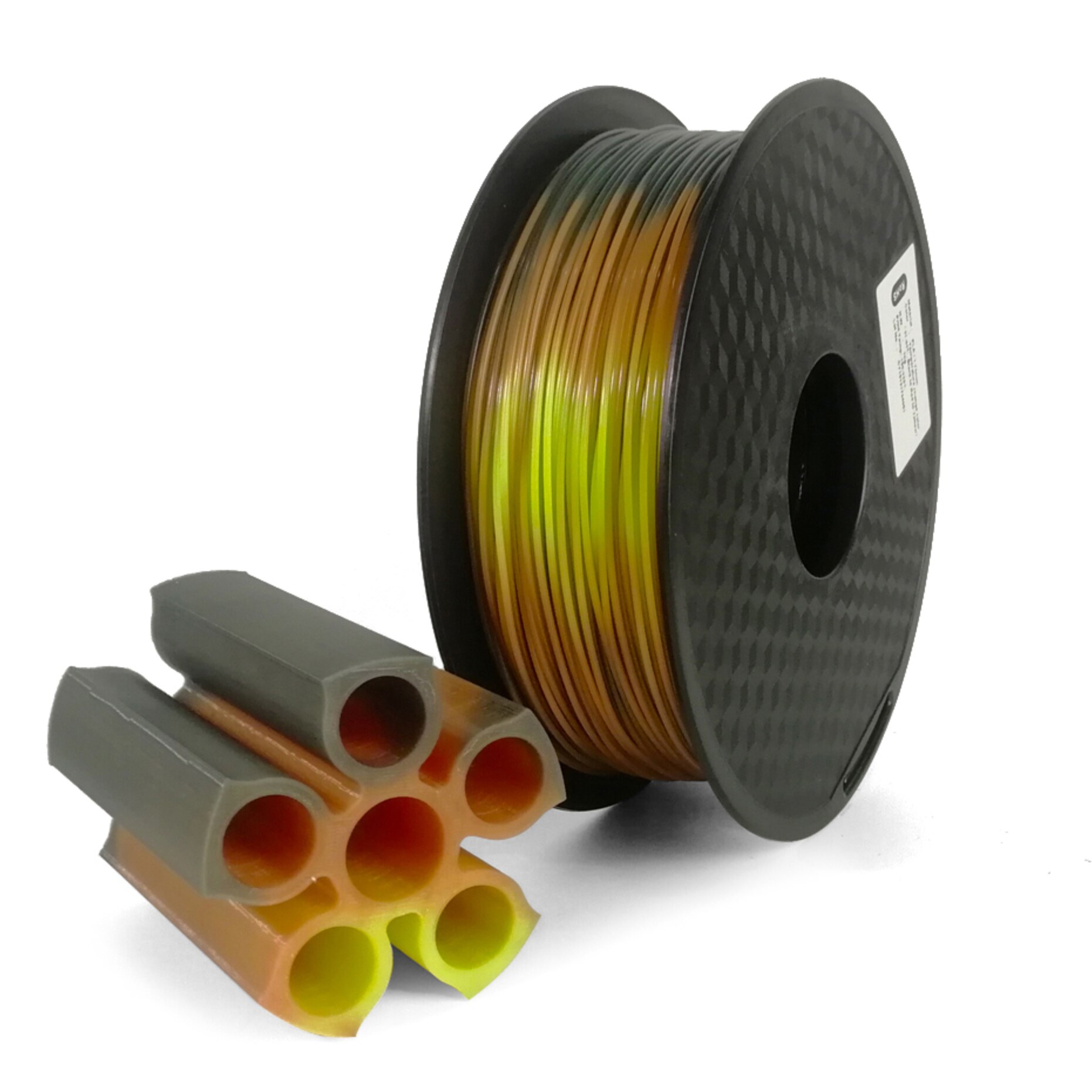 1.75mm 3D Printer FIlament PLA Color Change with Temperature Material 1kg/500g/250g Printing Material Dark Green-Red-Yellow