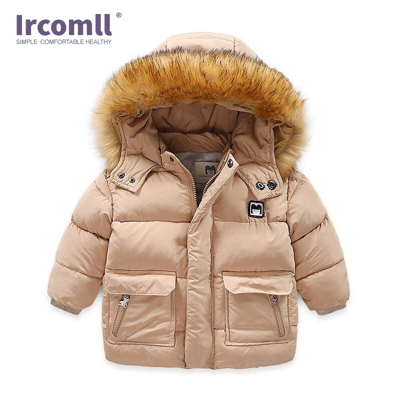Ircomll Kinderen Jas Voor Jongen Verdikte Warm Met Pocket Kids Kinderen Jas Kinderen Park Kinderkleding 2-7Y