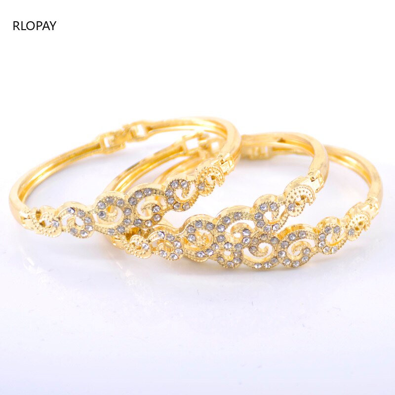 Massief gouden armbanden voor vrouwen marokkaanse luxe unieke armbanden voor vrouwen bruidsjurken bruiloft