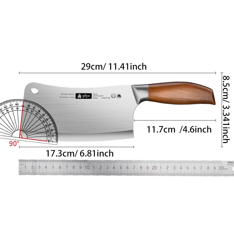 Cuchillo especializado para cortar huesos de cerdo y vaca, uso doméstico, y comercial, grueso