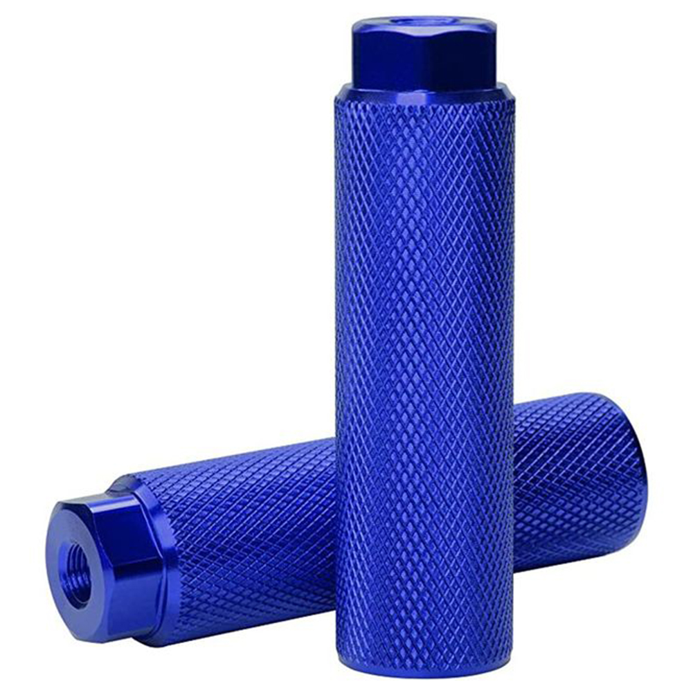 Clavijas de bicicleta de montaña, accesorios de aleación de aluminio multicolor opcionales para ejes de 3/8 pulgadas, , 1 par: Borgoña