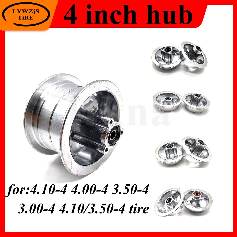 4 Inch Hub 4.10/3.50-4 4.00-4 3.00-4 Aluminum Alloy Wheel Rim for MIni Motorcycle Electric Scooter Gas Scooter ATV Wheel Hub