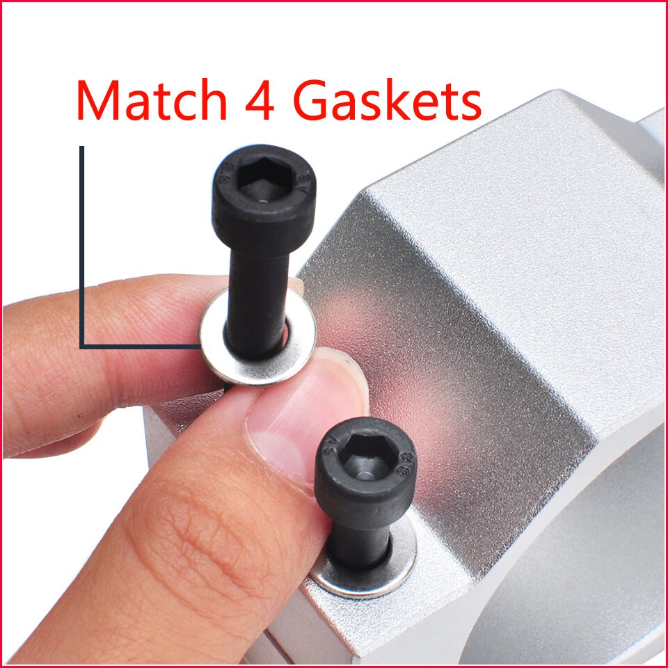 52mm Aluminum CNC Spindle Motor Bracket Clamp CNC Router Motor Holder with 4pcs Screws for Engraver Milling Machine
