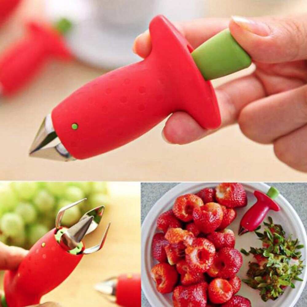 Aardbei Gadget Aardbei Snijmachine Aardbei Corer Aardbei Stem Remover Fruit Cutter Slice Keuken Fruit Groente Tool
