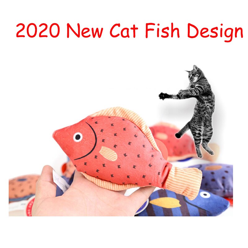 Juguete Floppy con forma de pez gato, juguete interactivo con forma de pez, amigo, gato, juguetes para gatos