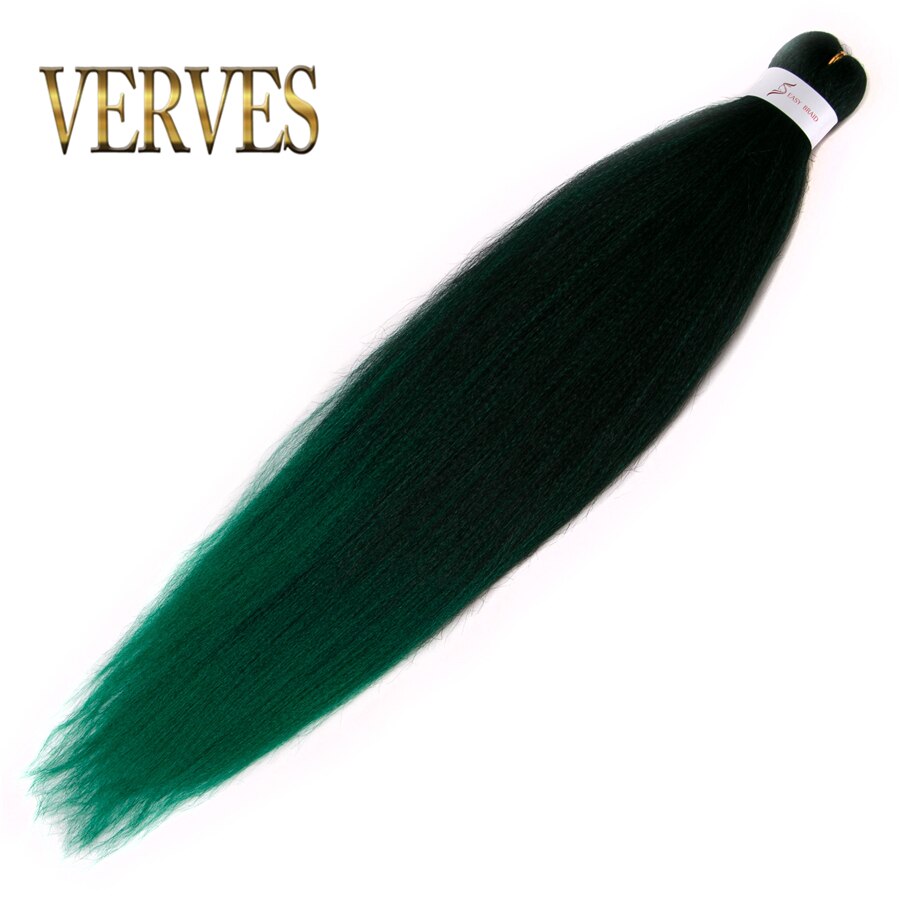 VERVES-Extensions de tresses Jumbo, 26 pouces, tresses synthétiques ombrées et 100 et g/pièce, tresses en Fiber résistantes à la chaleur