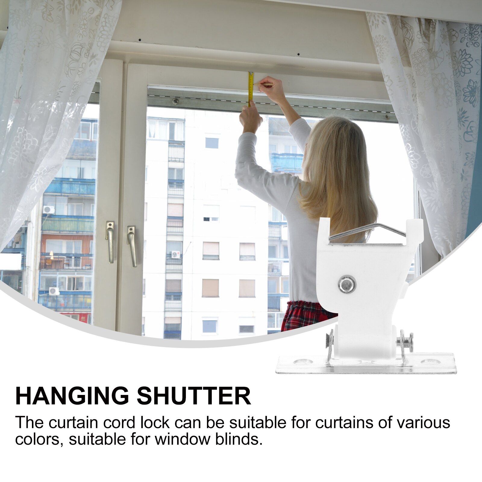 4Sets Roman Shade Cord Lock Roman Shade Lock Curtain Accessory Window Blinds Lock for Blinds Home Curtain