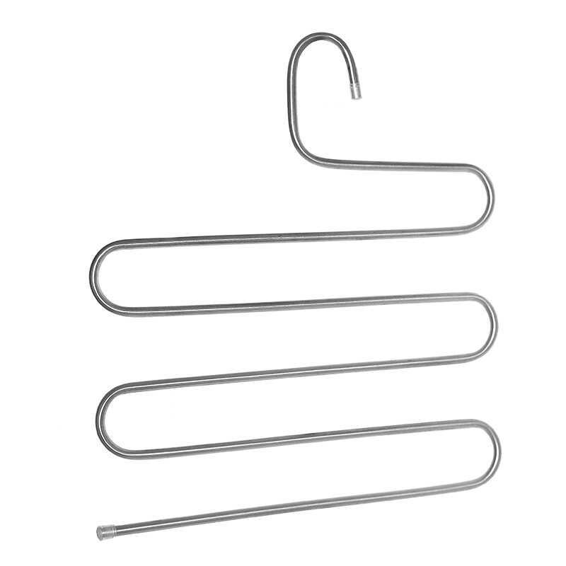 Multilayer Fish Bone Shape Stainless Steel Clothing Storage Racks Clothes Hanger Storage Holder Wardrobe Laundry Drying Rack: stainless steel