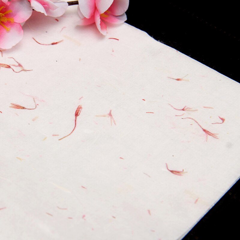 Chinese Style Fresh Ancient Handmade Paper Xuan Paper Plant Letter Paper for Calligraphy Painting Lettre Paper