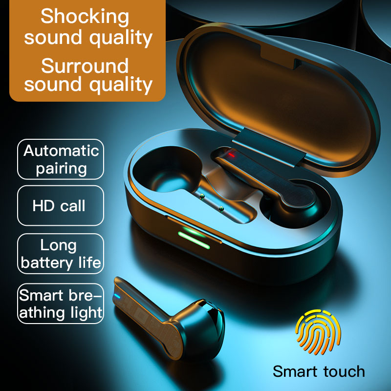 Draadloze Bluetooth Oortelefoon Met Microfoon Sport Waterdichte Draadloze Hoofdtelefoon Headsets Noise Annuleren Muziek Oordopjes Voor Telefoon