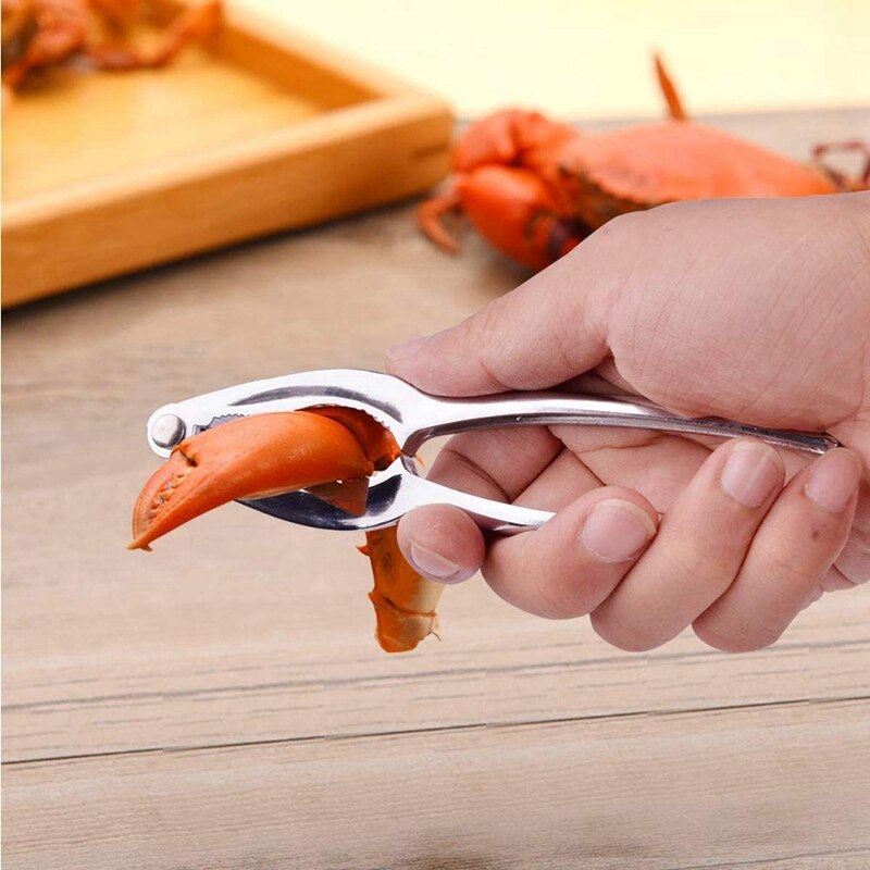 Seafood Tool Kit,Stainless Steel Crab Leg Cracker and Forks Nut Cracker Set Shellfish Sheller 12Pcs