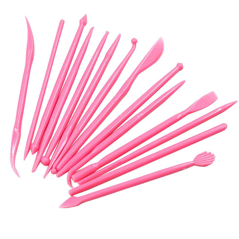 14 Pcs Set Plastic Crafts Clay Modeling Tool Pottery Carving Tools DIY Kit for Shaping Sculpting Carving