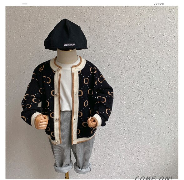 Verve Jelly Enfant en bas âge bébé garçons couleur unie à manches longues sweat pull hauts survêtement pantalon court tenue ensemble Beige 90 1-2 ans