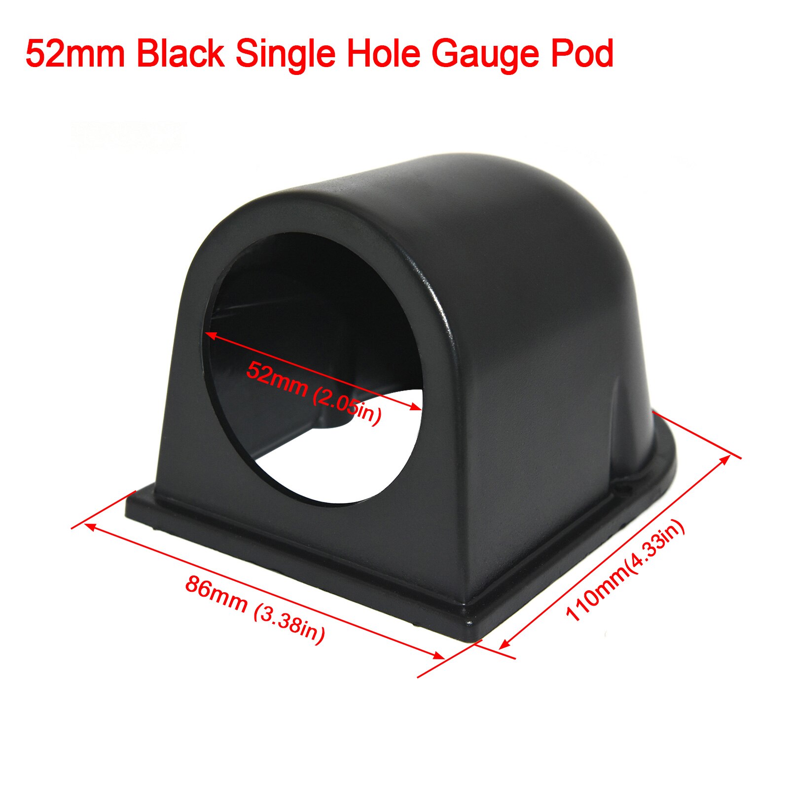 Tacómetro Digital Universal para motocicleta, medidor de Rpm de 0-10000RPM, retroiluminación LCD para coche y camión, 2 ", 52mm, 12V: Gauge Holder