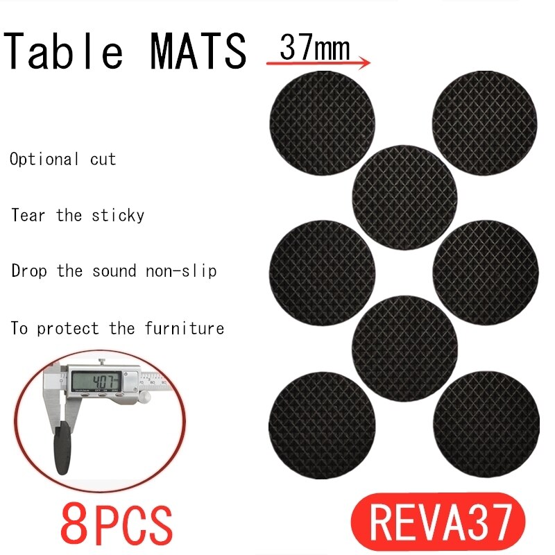 Protège-pieds antidérapants pour meubles, tapis anti-rayures pour sol, couvre-pieds de Table, chaise, noir, auto-adhésif pied meuble set de table protege chaise pied de table protection chaise protege pieds de chaise g: WHITE