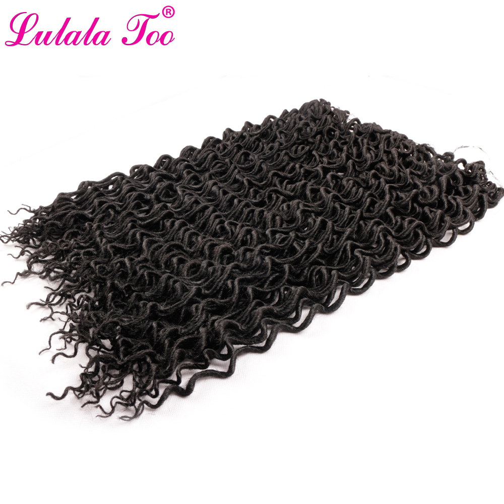 Extensiones de cabello rizado sintético para mujer, trenzas de ganchillo de 18 pulgadas, degradado, 24 raíces