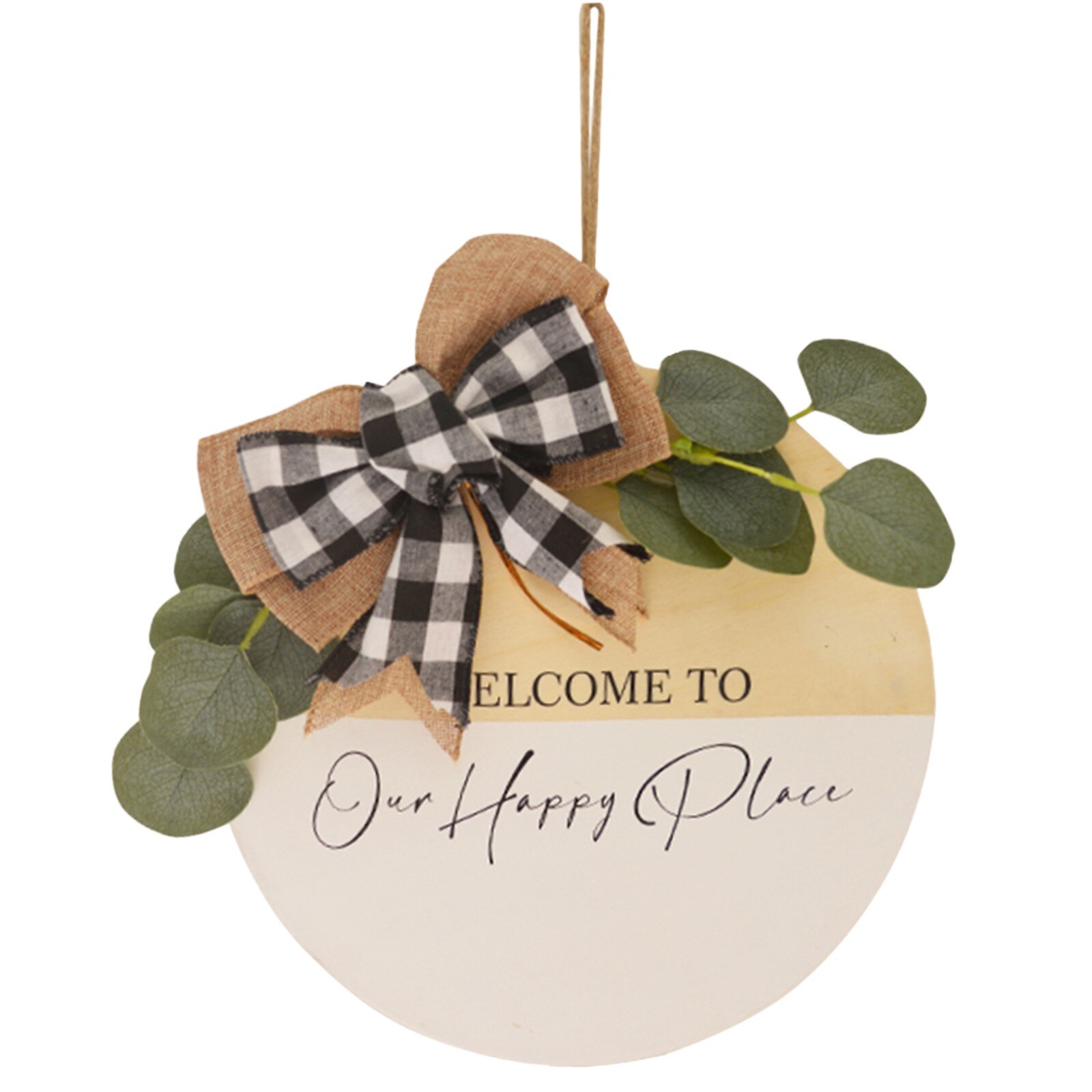 Kunstmatige Krans Guirlande Welkom Deur Hanger Deur Krans Voordeur Krans Decoratie Lente Pasen Bruiloft Decoraties: C