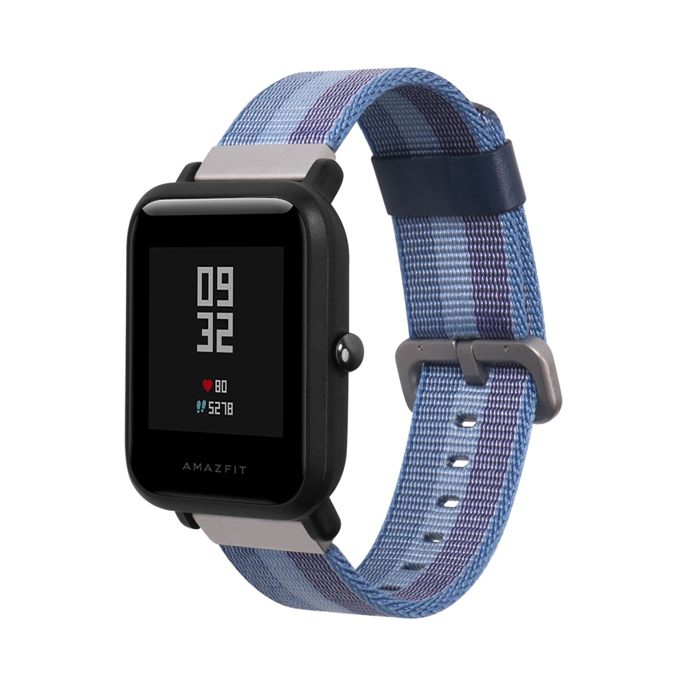 For Amazfit Bip Lite Bip 20mm Smart Watch Nylon Woven Silicone Strap Replace Band Bracelet 20mm