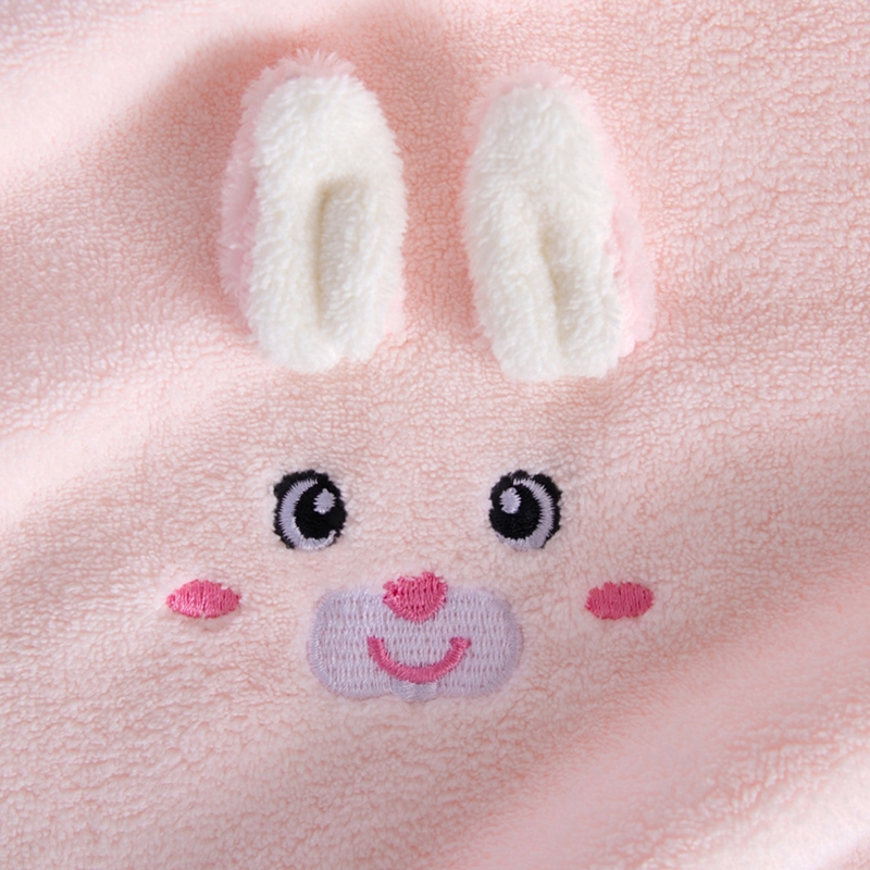 Cartoon Baby Bib Wassen Tand Handdoek Zacht Koraal Fleece Voeden Burp Doek Drukknoop Speeksel Handdoek Schort Voor Kind