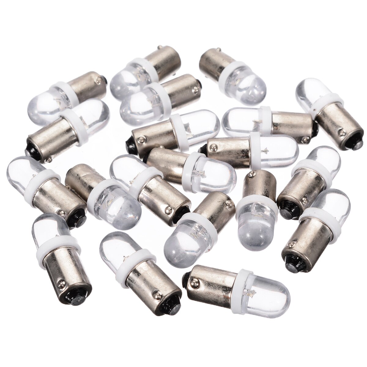 20 stk  t11 t4w ba9s h6w 1895 1 smd led 12v bil blinklys instrumentbræt pære 8000k super lyse hvide belysning lamper sæt