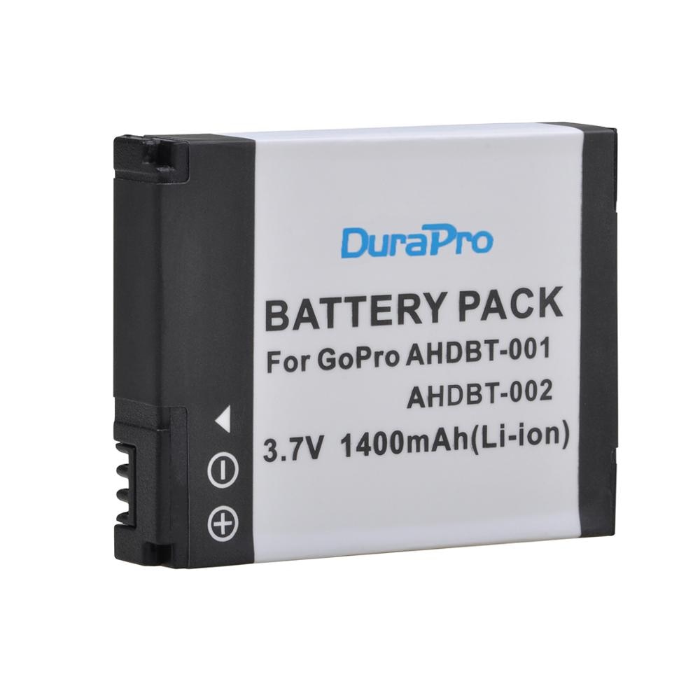 Batterie Li-ion pour GoPro HD Hero 1/2/Hero1/Hero2, 1400mAH, AHDBT-001, AHDBT-002, AHDBT 001 002, pour sports motorisés, Surf en plein air, 960