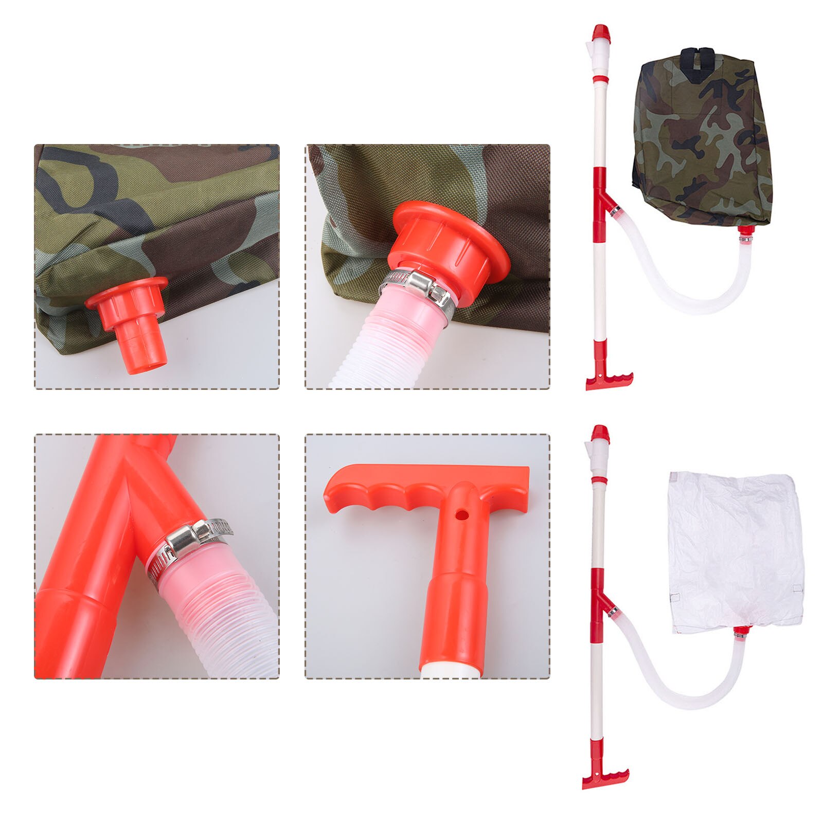 1pc Manual Fertilizer Spreader Tool With Bag Manual Dressing Home Single Tube Agricultural Vegetable Tree Top Garden Supplies