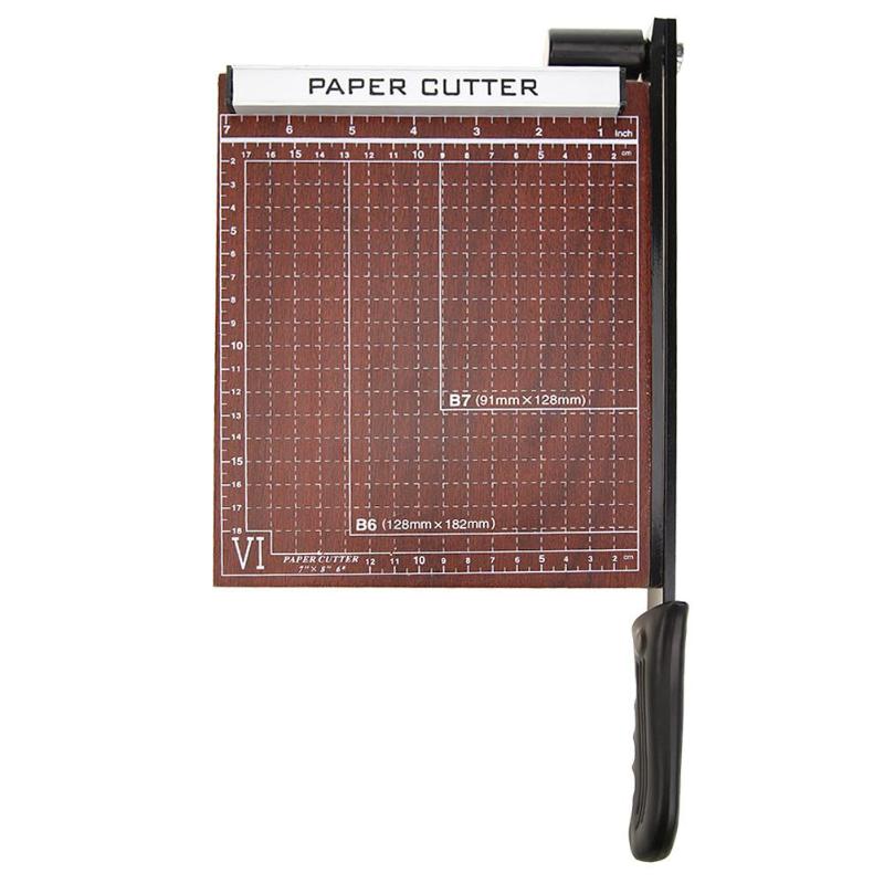 Træ base  a5 papir guillotine cutter trimmer hjemmekontor skole papir foto skæring skære maskine værktøjer