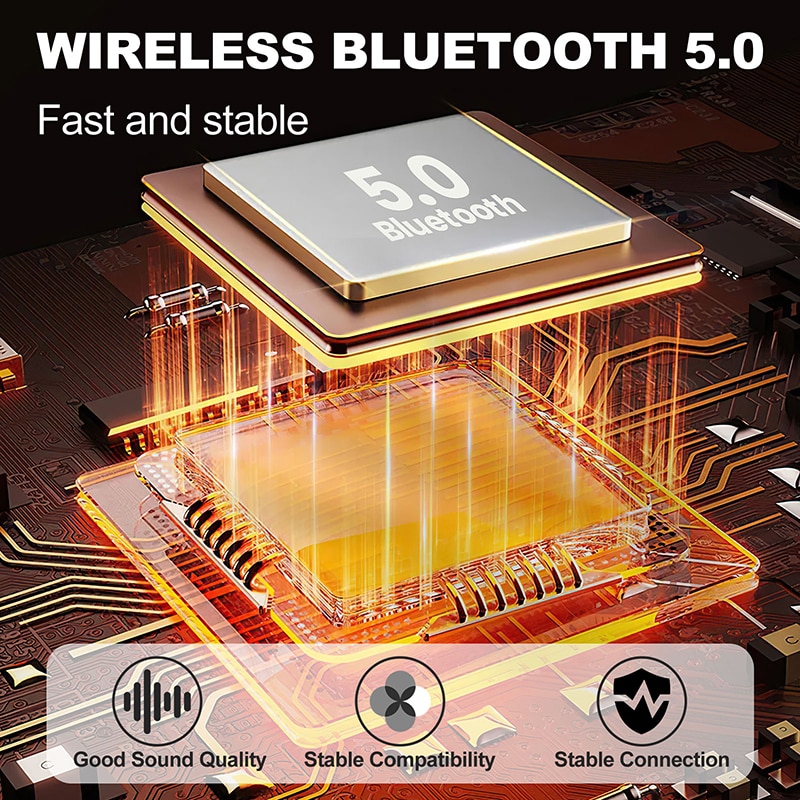 Hightech-smart-sonnenbrille mit kabelloser bluetooth-freisprecheinrichtung, musiksteuerung, sprachsteuerung und offenem ohrlautsprecher für gaming, meetings und autofahren