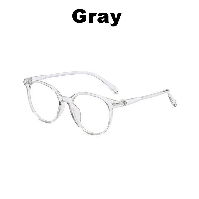 Blue Light Blocking Glasses Spectacles Anti Eyestrain Office Computer Glasses Ultra Light Flexible Vision Care Glasses: Gray