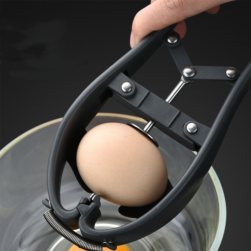 Egg Opener Egg Yolk Automatic Egg Cracking Tool Easy Eggshell Cutter Stainless Steel Eggshell Cutter Egg Separator