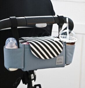 Nyeste uesful universal buggy barnevogn organisator flaskeholder klapvogn caddy opbevaringspose baby klapvogn taske opbevaringspose: C